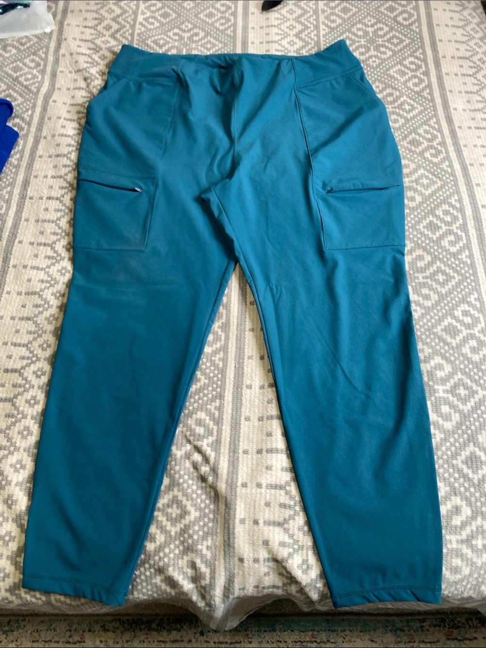 Fabletics Teal Women's Stretch Utility Joggers